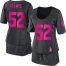 Nike Baltimore Ravens #52 Ray Lewis Dark Grey Womens Breast Cancer Awareness Stitched NFL Elite Jersey
