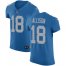Nike Detroit Lions #18 Geronimo Allison Blue Throwback Mens Stitched NFL Vapor Untouchable Elite Jersey
