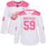 Adidas Detroit Red Wings #59 Tyler Bertuzzi White/Pink Authentic Fashion Womens Stitched NHL Jersey