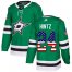 Adidas Dallas Stars #24 Roope Hintz Green Home Authentic USA Flag Youth Stitched NHL Jersey