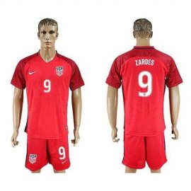 USA #9 Zardes Away Soccer Country Jersey