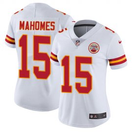 Nike Kansas City Chiefs #15 Patrick Mahomes White Womens Stitched NFL Vapor Untouchable Limited Jersey