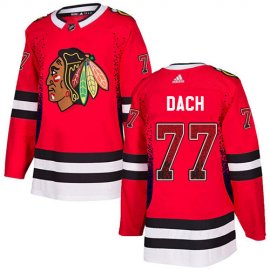 Adidas Chicago Blackhawks #77 Kirby Dach Red Home Authentic Drift Fashion Stitched NHL Jersey