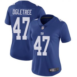 Nike New York Giants #47 Alec Ogletree Royal Blue Team Color Womens Stitched NFL Vapor Untouchable Limited Jersey