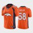Denver Broncos #58 Von Miller Orange Mens Nike Big Team Logo Vapor Limited NFL Jersey