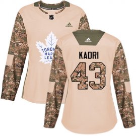 Adidas Toronto Maple Leafs #43 Nazem Kadri Camo Authentic 2017 Veterans Day Womens Stitched NHL Jersey