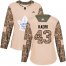 Adidas Toronto Maple Leafs #43 Nazem Kadri Camo Authentic 2017 Veterans Day Womens Stitched NHL Jersey