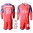 AC Milan #99 Donnarumma Pink Goalkeeper Long Sleeves Kid Soccer Club Jersey