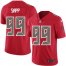 Nike Tampa Bay Buccaneers #99 Warren Sapp Red Mens Stitched NFL Limited Rush Jersey