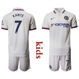 Chelsea #7 Kante Away Kid Soccer Club Jersey