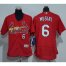 St.Louis Cardinals #6 Stan Musial Red Flexbase Authentic Womens Stitched MLB Jersey