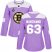 Adidas Boston Bruins #63 Brad Marchand Purple Authentic Fights Cancer Stanley Cup Final Bound Womens Stitched NHL Jersey