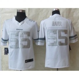 Nike Minnesota Vikings #55 Anthony Barr White Mens Stitched NFL Limited Platinum Jersey
