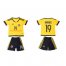 Colombia #19 Gutierrez Home Kid Soccer Country Jersey