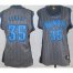 Cheap Women Oklahoma City Thunder 35 Kevin Durant Grey Static Fashion Swingman NBA Jersey