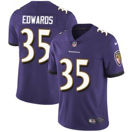 Nike Baltimore Ravens #35 Gus Edwards Purple Team Color Youth Stitched NFL Vapor Untouchable Limited Jersey