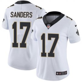 Nike New Orleans Saints #17 Emmanuel Sanders White Womens Stitched NFL Vapor Untouchable Limited Jersey