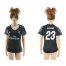 Womens Real Madrid #23 Beckham Sec Away Soccer Club Jersey