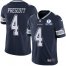 Nike Dallas Cowboys #4 Dak Prescott Navy Blue Team Color Mens Stitched With Established In 1960 Patch NFL Vapor Untouchable Limited Jersey