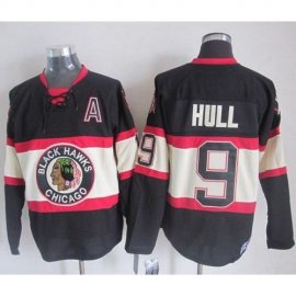Chicago Blackhawks #9 Bobby Hull Black Third CCM Stitched NHL Jersey