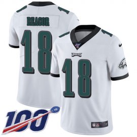 Nike Philadelphia Eagles #18 Jalen Reagor White Youth Stitched NFL 100th Season Vapor Untouchable Limited Jersey