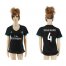 Womens Real Madrid #4 Sergio Ramos Away Soccer Club Jersey
