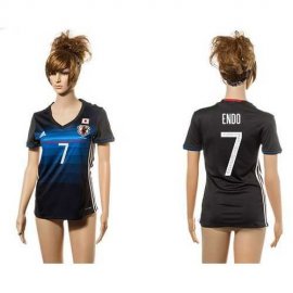 Womens Japan #7 Endo Home Soccer Country Jersey