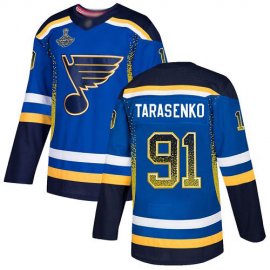 Adidas St. Louis Blues #91 Vladimir Tarasenko Blue Home Authentic Drift Fashion Stanley Cup Champions Stitched NHL Jersey