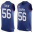 Nike New York Giants #56 Lawrence Taylor Royal Blue Team Color Mens Stitched NFL Limited Tank Top Jersey