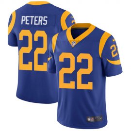 Nike Los Angeles Rams #22 Marcus Peters Royal Blue Alternate Youth Stitched NFL Vapor Untouchable Limited Jersey