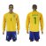 Brazil #1 Alisson Home Long Sleeves Soccer Country Jersey