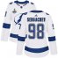 Adidas Tampa Bay Lightning #98 Mikhail Sergachev White Road Authentic Womens 2020 Stanley Cup Champions Stitched NHL Jersey