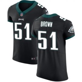 Nike Philadelphia Eagles #51 Zach Brown Black Alternate Mens Stitched NFL Vapor Untouchable Elite Jersey