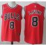 Nike Chicago Bulls #8 Zach LaVine Red Road Stitched NBA Jersey