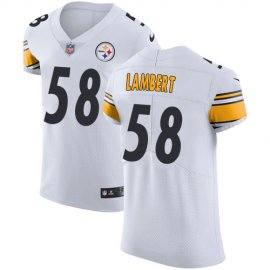 Nike Pittsburgh Steelers #58 Jack Lambert White Mens Stitched NFL Vapor Untouchable Elite Jersey