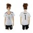 Womens Germany #1 Neuer White Home Soccer Country Jersey