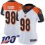 Nike Cincinnati Bengals #98 D.J. Reader White Womens Stitched NFL 100th Season Vapor Untouchable Limited Jersey