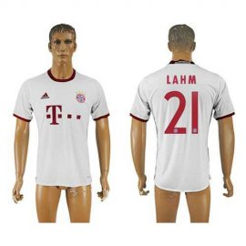 Bayern Munchen #21 Lahm White Soccer Club Jersey