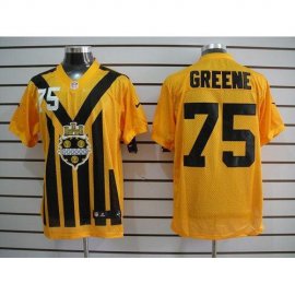 Nike Pittsburgh Steelers #75 Joe Greene Gold 1933s Throwback Mens Stitched NFL Elite Jersey