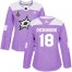 Adidas Dallas Stars #18 Jason Dickinson Purple Authentic Fights Cancer Womens 2020 Stanley Cup Final Stitched NHL Jersey