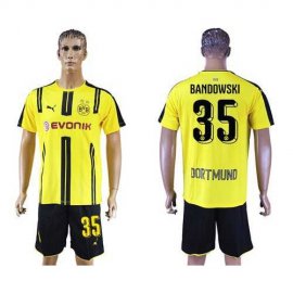 Dortmund #35 Bandowski Home Soccer Club Jersey