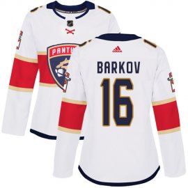 Adidas Florida Panthers #16 Aleksander Barkov White Road Authentic Womens Stitched NHL Jersey