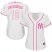 New York Yankees #18 Didi Gregorius White/Pink Fashion Womens Stitched MLB Jersey