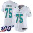 Nike Miami Dolphins #75 Ereck Flowers White Womens Stitched NFL 100th Season Vapor Untouchable Limited Jersey