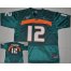 Miami Hurricanes 12 Jacory Harris Green College Football Jersey
