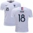 France #18 Fekir Away Kid Soccer Country Jersey