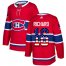 Adidas Montreal Canadiens #16 Henri Richard Red Home Authentic USA Flag Stitched NHL Jersey