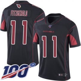 Nike Arizona Cardinals #11 Larry Fitzgerald Black Mens Stitched NFL Limited Rush 100th Season Jersey