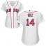 Boston Red Sox #14 Jim Rice White Home Womens Stitched MLB Jersey