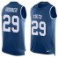 Nike Indianapolis Colts #29 Malik Hooker Royal Blue Team Color Mens Stitched NFL Limited Tank Top Jersey